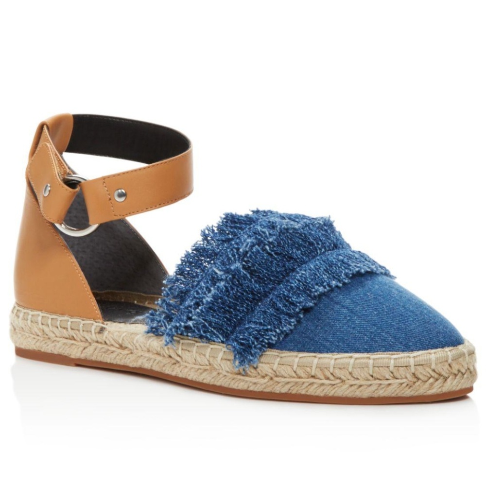 NEW Rebecca Minkoff Vicky Denim Blue Flats 9 M